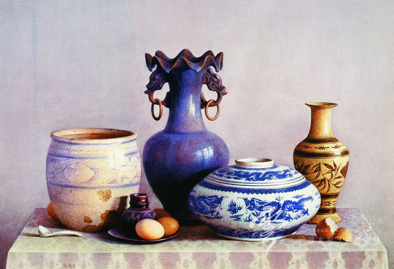 张鸿宝 《缘分》 53*76cm